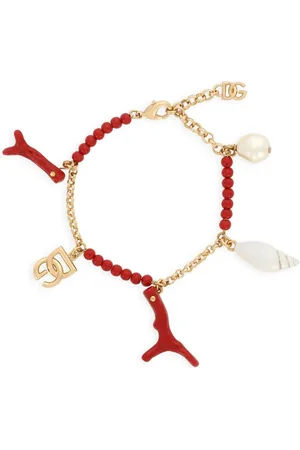 Dolce & Gabbana Pulsera de cadena con charm DG