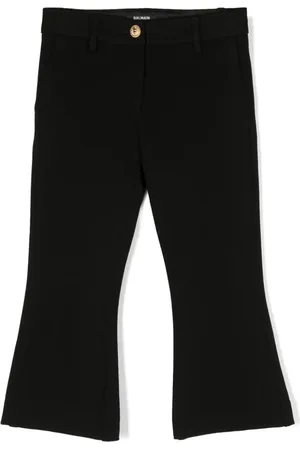 Balmain Pantalones acampanados de talle medio
