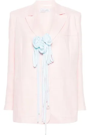 LOULOU Blazer con apliques florales