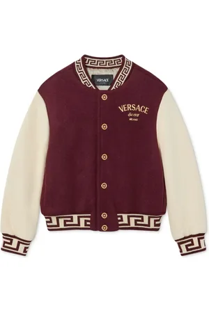VERSACE Chaqueta bómber con logo bordado
