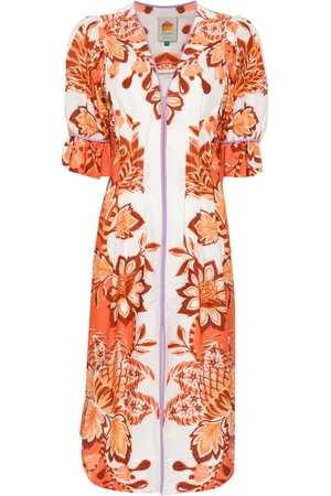 Farm Rio Vestido midi Aura