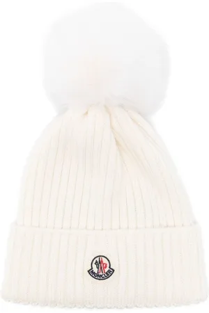 Moncler Gorro de canalé con pompón