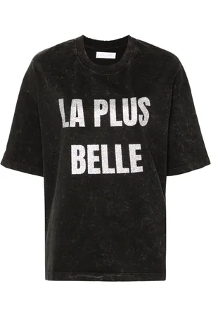 LOULOU Camiseta con estampado de purpurina