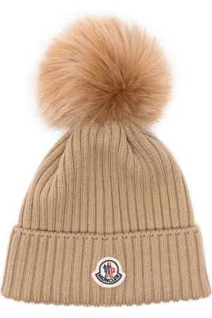 Moncler Gorro de canalé con pompón