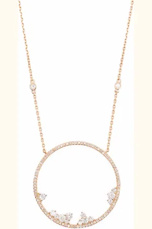 DJULA Collar circle point en oro de 18 ct con diamantes
