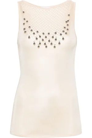 Paco rabanne Top con detalle de cuentas