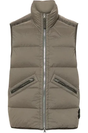 Stone Island Chaleco acolchado con distintivo Compass