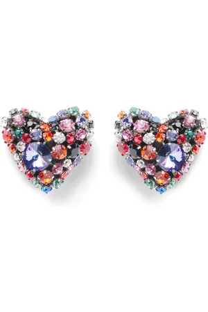 AREA Pendientes Cluster Heart con cristales