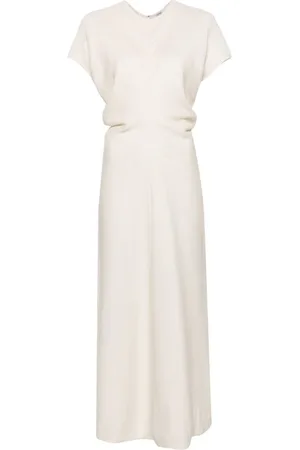 Totême Vestido largo con detalle drapeado