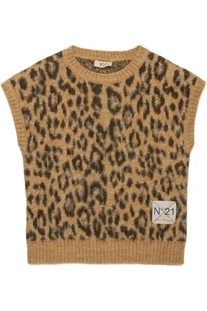 Nº21 Top con estampado de leopardo