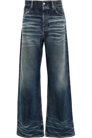 Acne Studios Vaqueros rectos con efecto desgastado