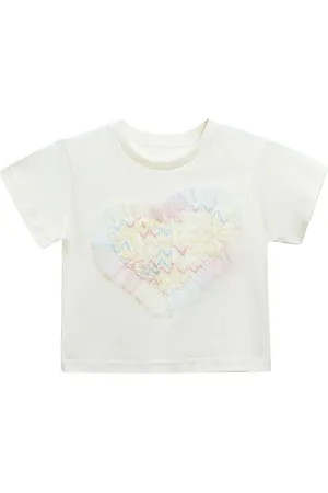 Mimi Tutu Camiseta con aplique de corazón