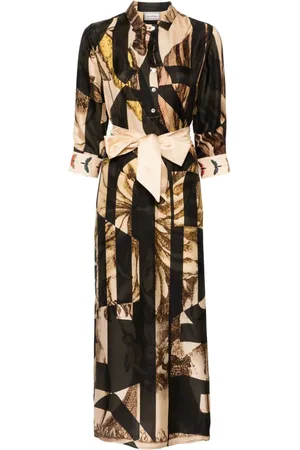 PIERRE-LOUIS MASCIA Vestido Aloe con estampado gráfico