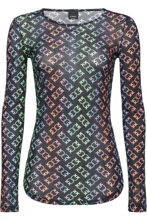 Pinko Blusa Love Birds con monograma