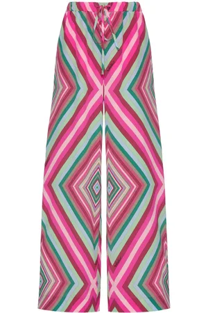 VALENTINO GARAVANI Pantalones palazzo con estampado geométrico