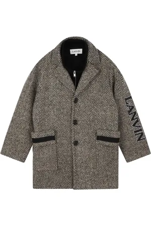 Lanvin Abrigo con motivo de espiga