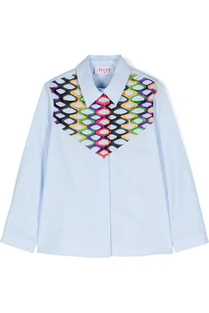 PUCCI Junior Camisa con motivo bordado