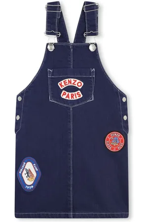 Kenzo Vestido vaquero con aplique del logo