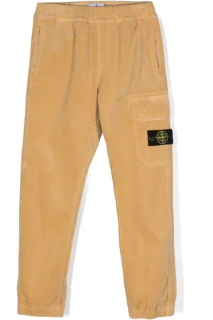 Stone Island Pantalones tapered con distintivo Compass