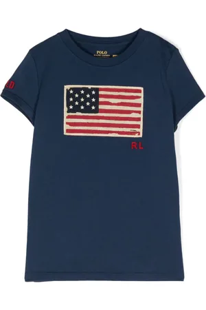 Ralph Lauren Camiseta con aplique Flag