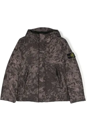 Stone Island Chaqueta con capucha y distintivo Compass