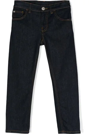 VERSACE Vaqueros rectos de talle medio