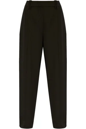 Ganni Pantalones rectos de talle alto