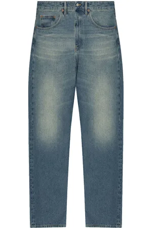 Maison Margiela Vaqueros rectos de talle alto