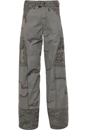 Marine Serre Pantalones cargo Regenerated Camo