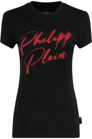 Philipp Plein Camiseta con apliques de cristal