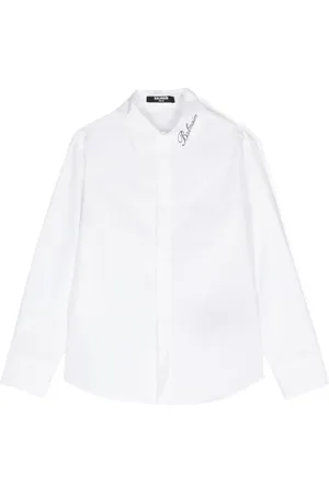 Balmain Camisa con aplique del logo