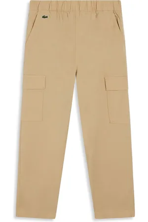 Lacoste Pantalones livianos con logo bordado
