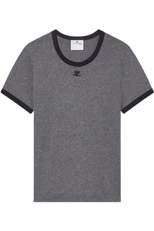 Courrèges Camiseta con logo bordado