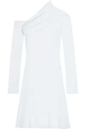 Courrèges Vestido corto twist de crepé