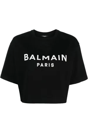 Balmain Camiseta corta con logo