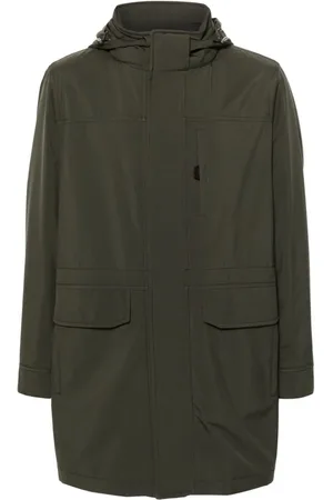 BRIONI Abrigo con capucha y cordones