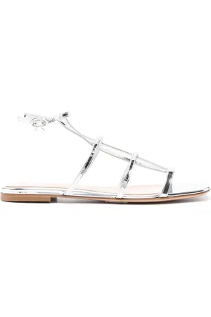 Gianvito Rossi Sandalias metalizadas