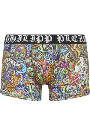 Philipp Plein Bóxer con tatuaje estampado