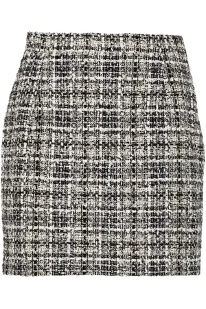 Alessandra Rich Falda corta de tweed