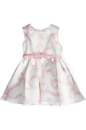 MONNALISA Vestido con lazo estampado