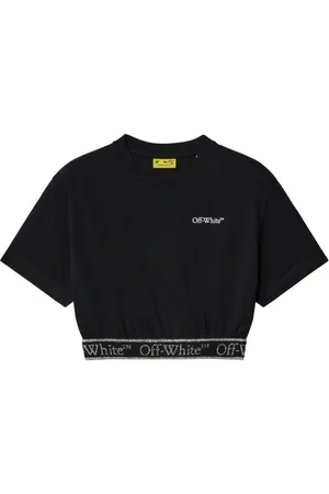 OFF-WHITE Top corto Bookish Logo Band