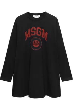 Msgm Vestido corto con logo estampado