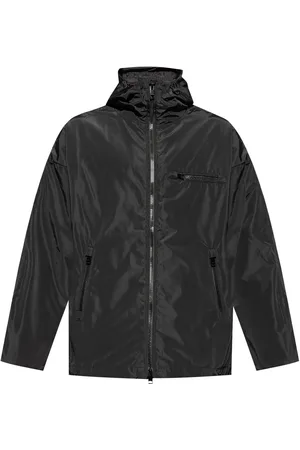 Diesel Chaqueta con capucha y logo en relieve