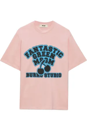 Msgm Camiseta con eslogan estampado
