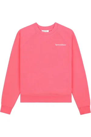 Sporty & Rich Sudadera de algodón con logo bordado