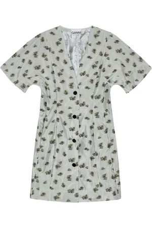 Ganni Vestido corto con estampado floral