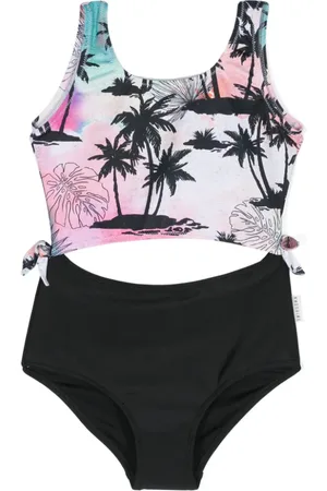 Le pandorine Bañador con estampado tropical