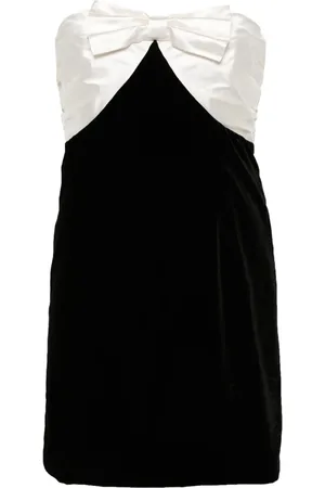 Alessandra Rich Vestido corto con detalle de lazo
