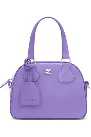 Courrèges Bolso bowling mini con logo