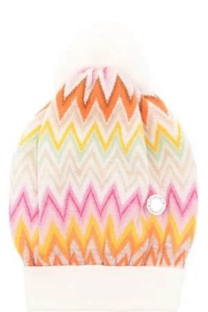 Missoni Gorro con motivo en zigzag